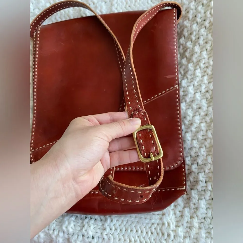 Handcrafted Leather Messenger Bag